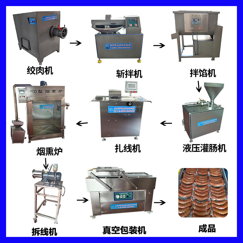 春秋食品機械全套香腸加工設備現貨供應