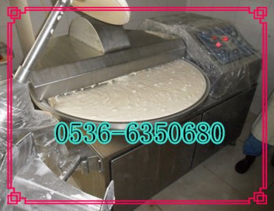 千頁豆腐高速斬拌機，高速斬漿機搭配真空去泡
